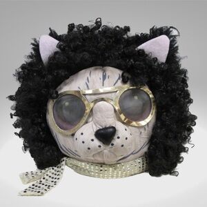 Large Halloween funny cat mask costume.